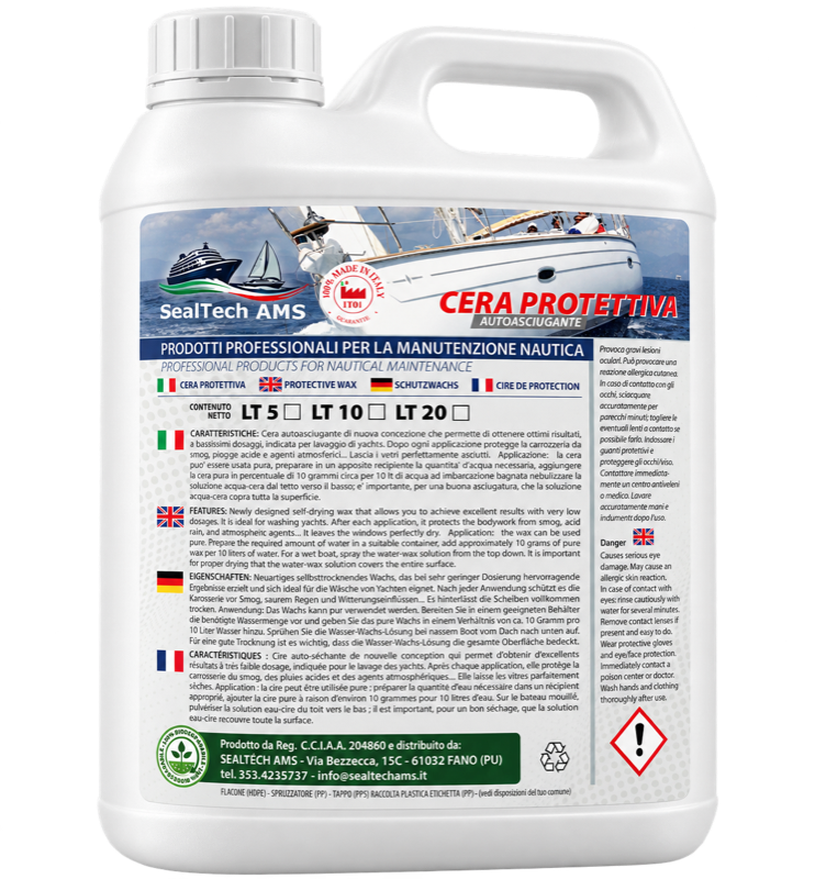 Illustrative packaging for Cera Protettiva